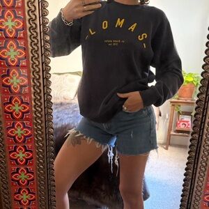 Blue and yellow Crew Neck Sweater